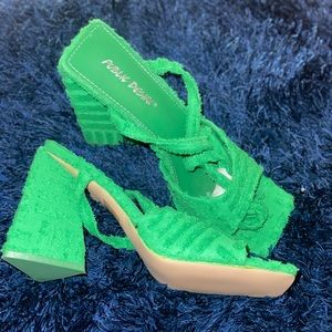 Green Mule Heels
